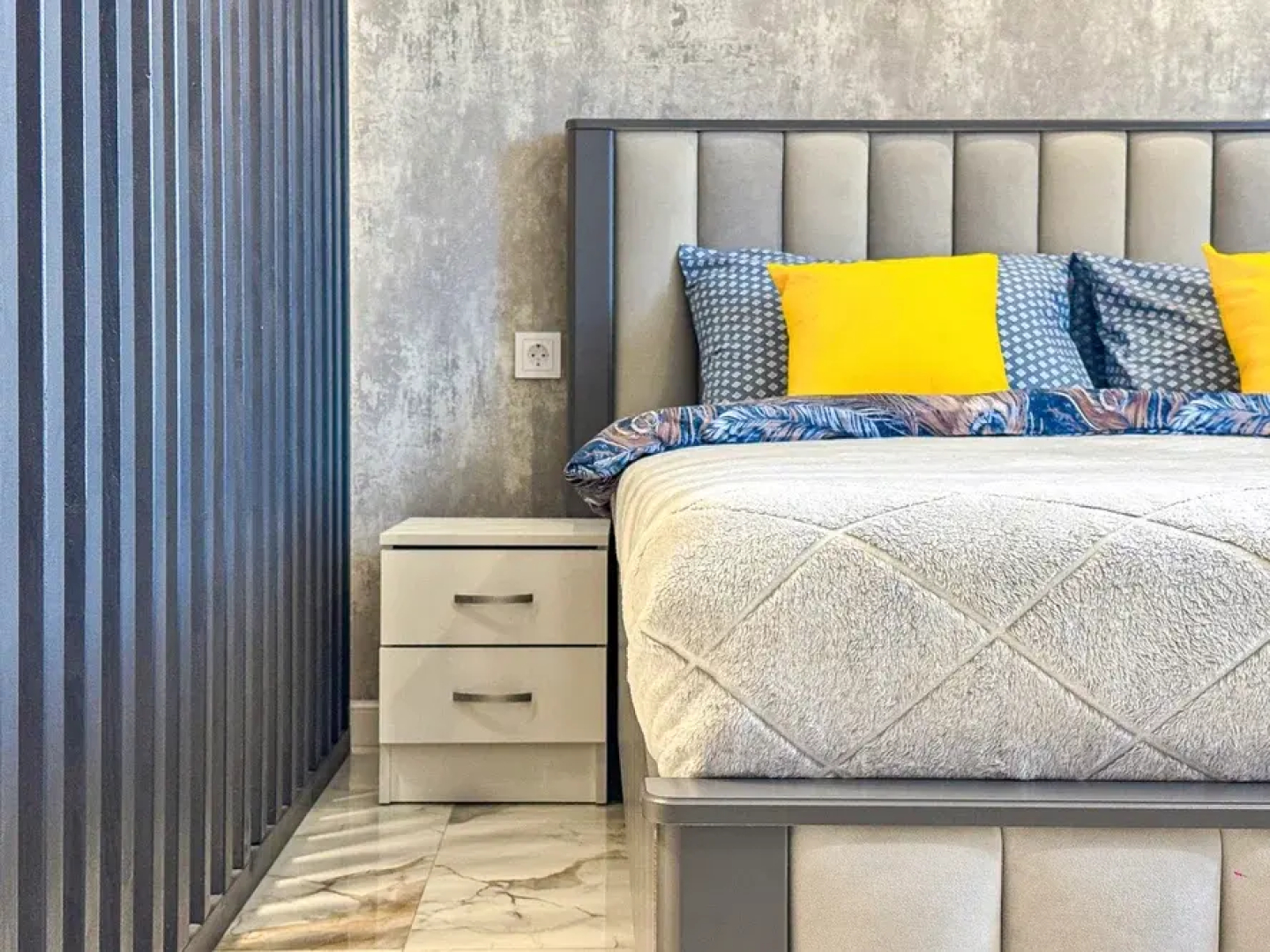 Квартира Уютная студия с балконом в новом доме Крымск Хоум