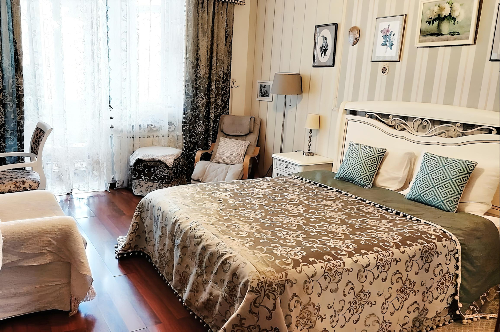 Квартира с камином в пяти минутах от центра