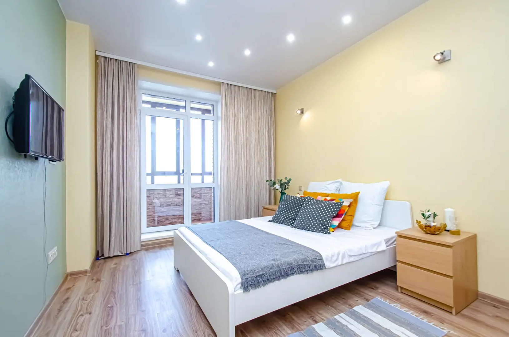 Квартира Комфортная 2к Andora в центре на 21 этаже ЖК Державинский квартал