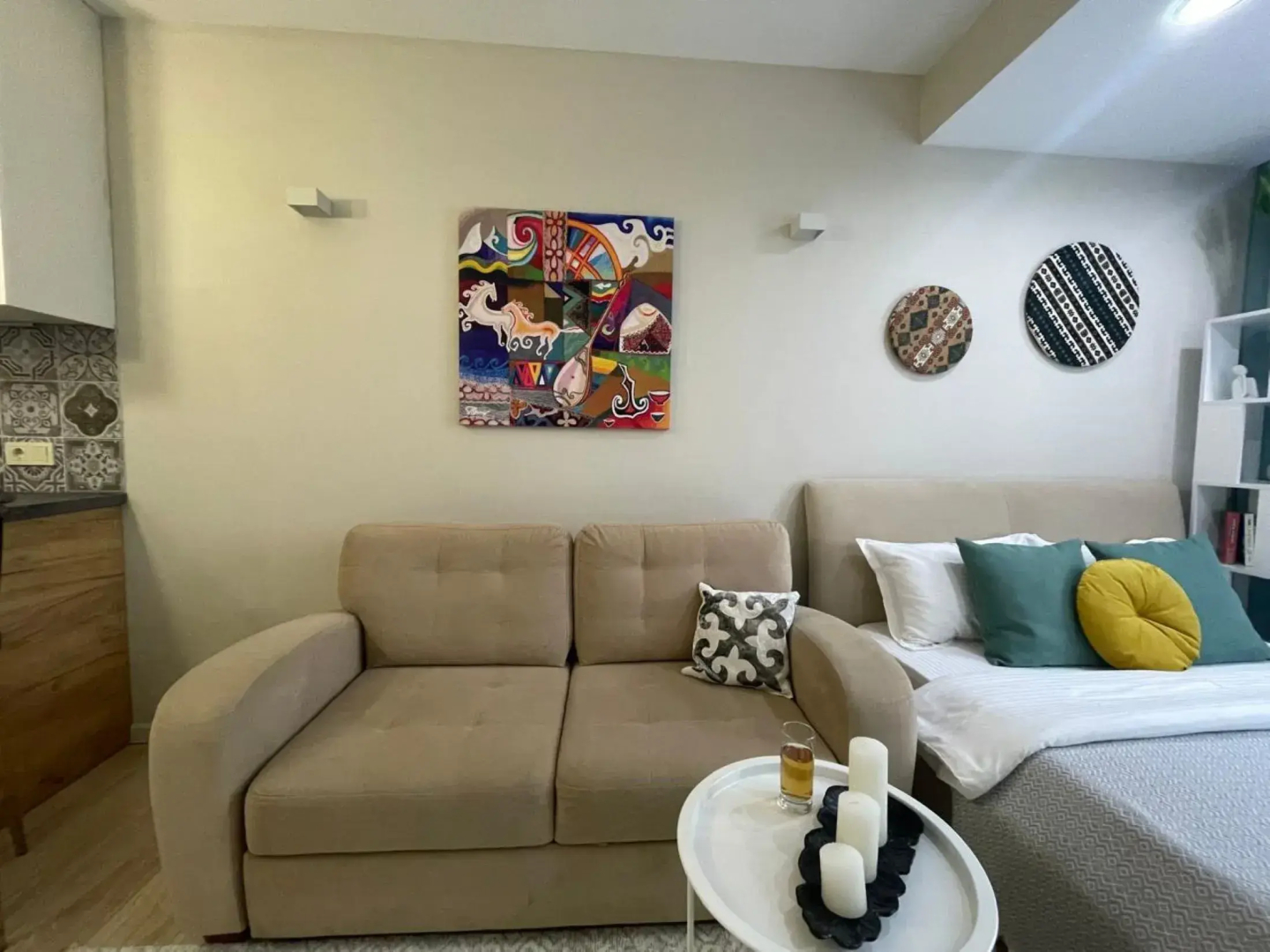 Апартаменты Этно Студия Жетысу с Прекрасным Видом на Горы