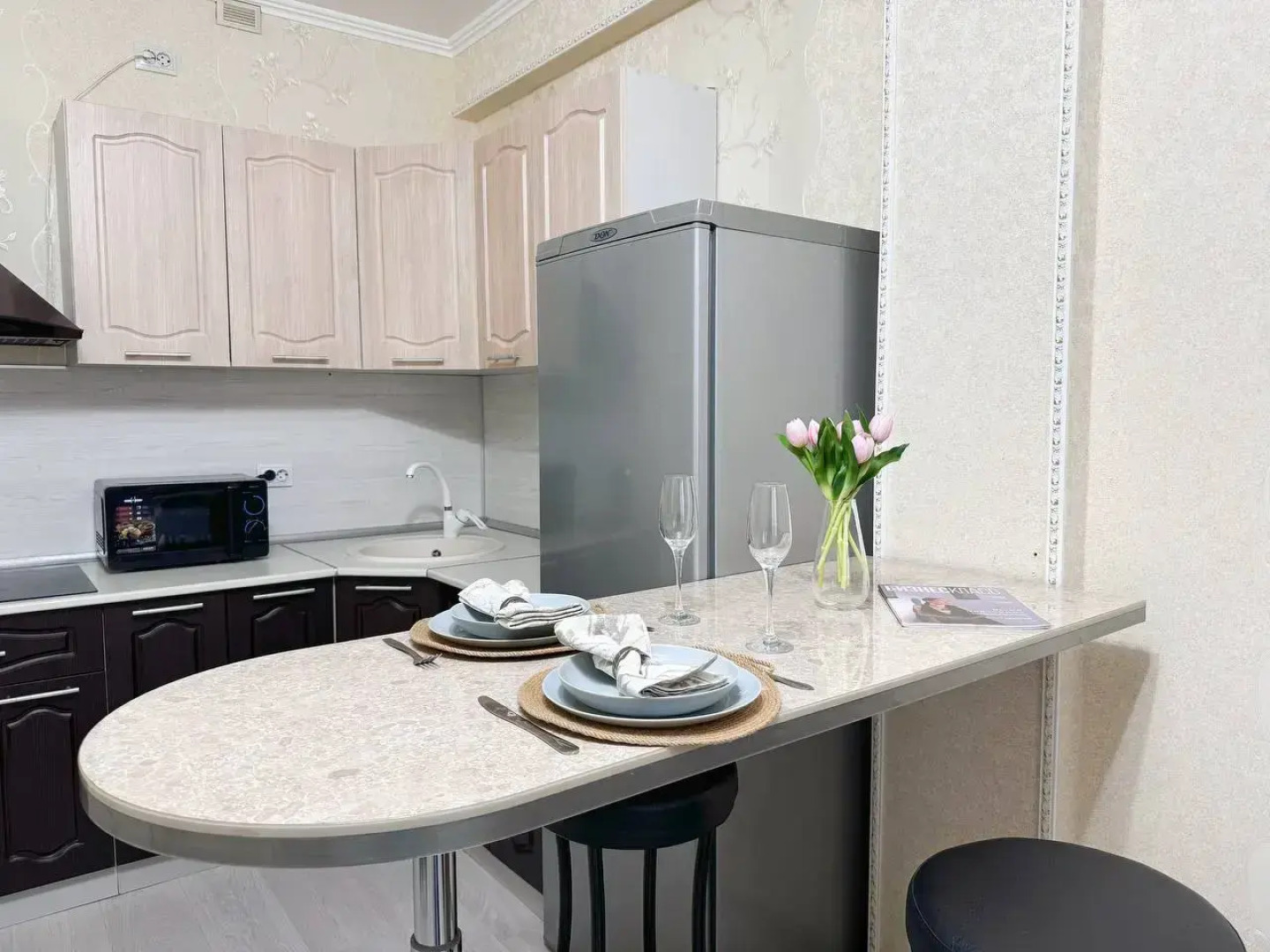 Квартира 1-к Квартира на Октябрьском Проспекте 117