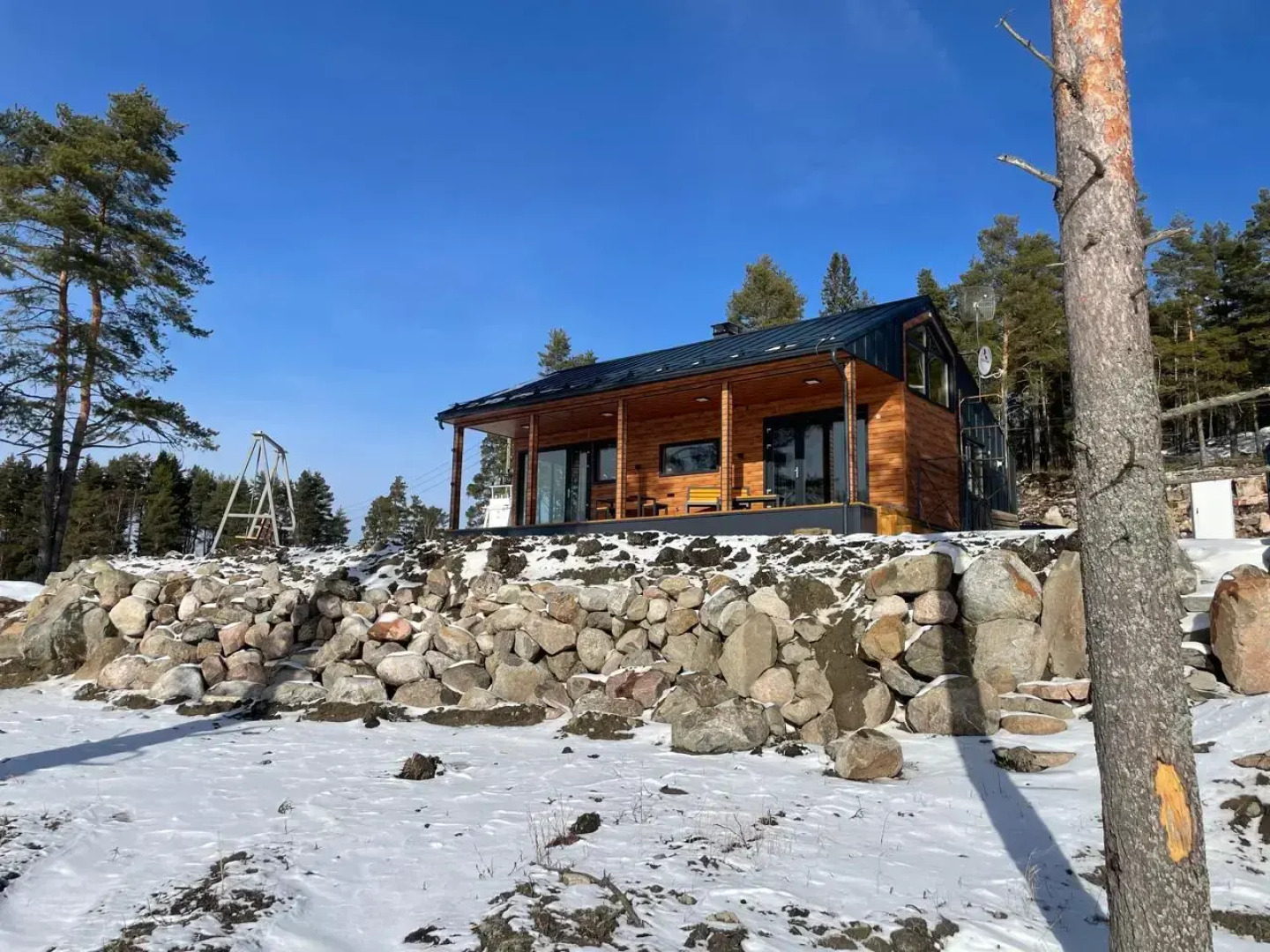 Частный дом Домики Ихоярви на озере (дом 3)