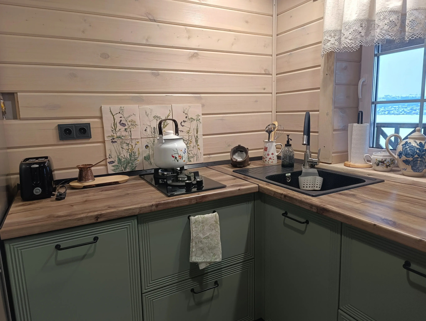 Частный дом Деревенский Домик с Прекрасным Видом