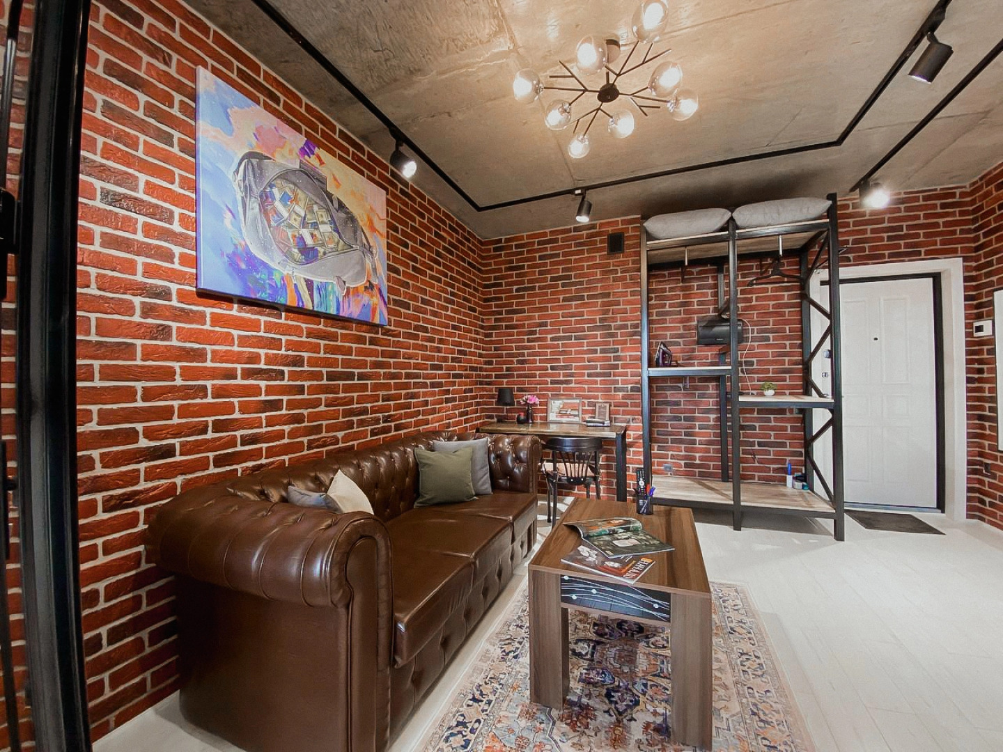 Квартира Green FOX от дизайнера в стиле Лофт