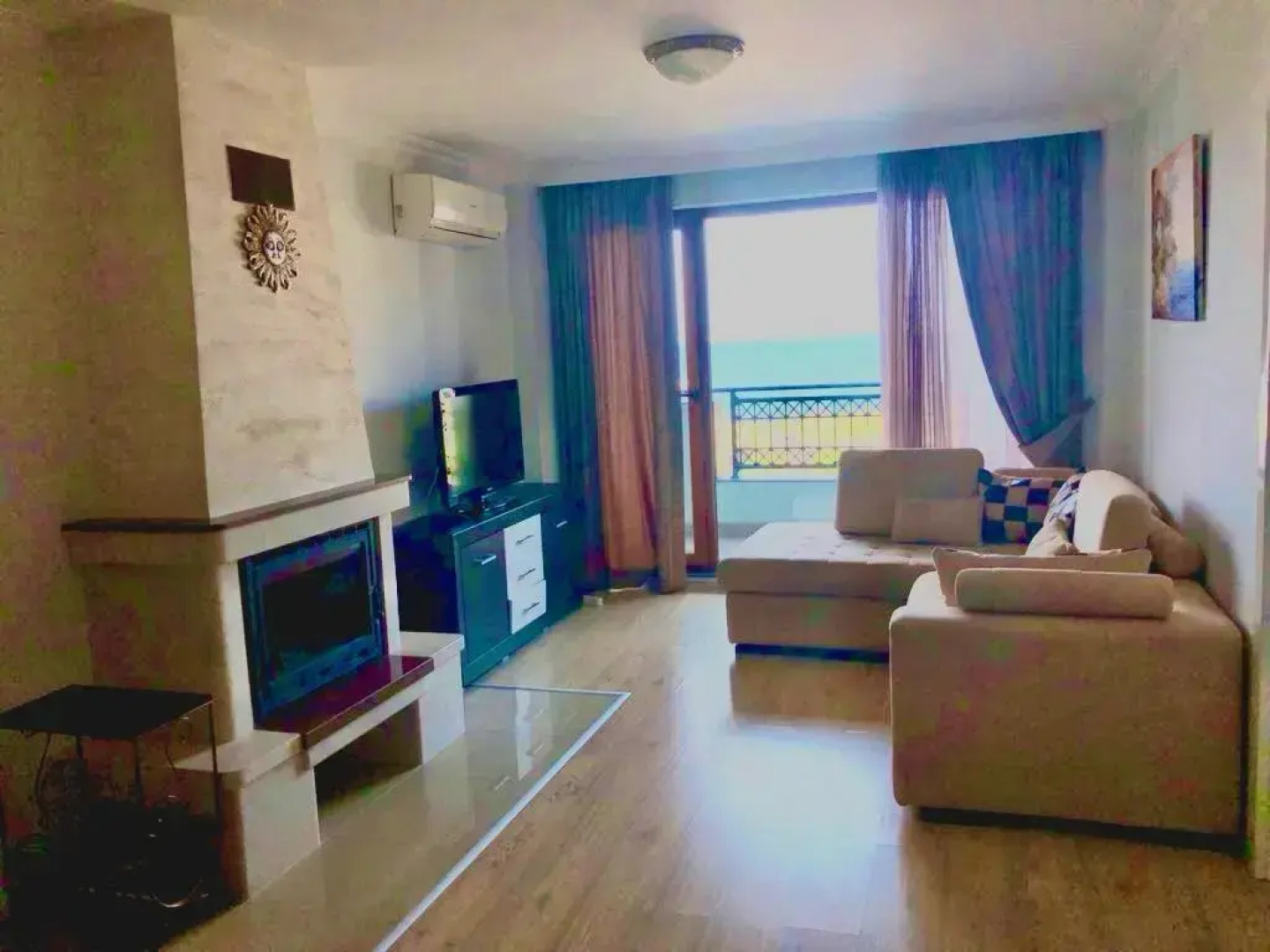 Апартаменты с видом на море рядом с пляжем