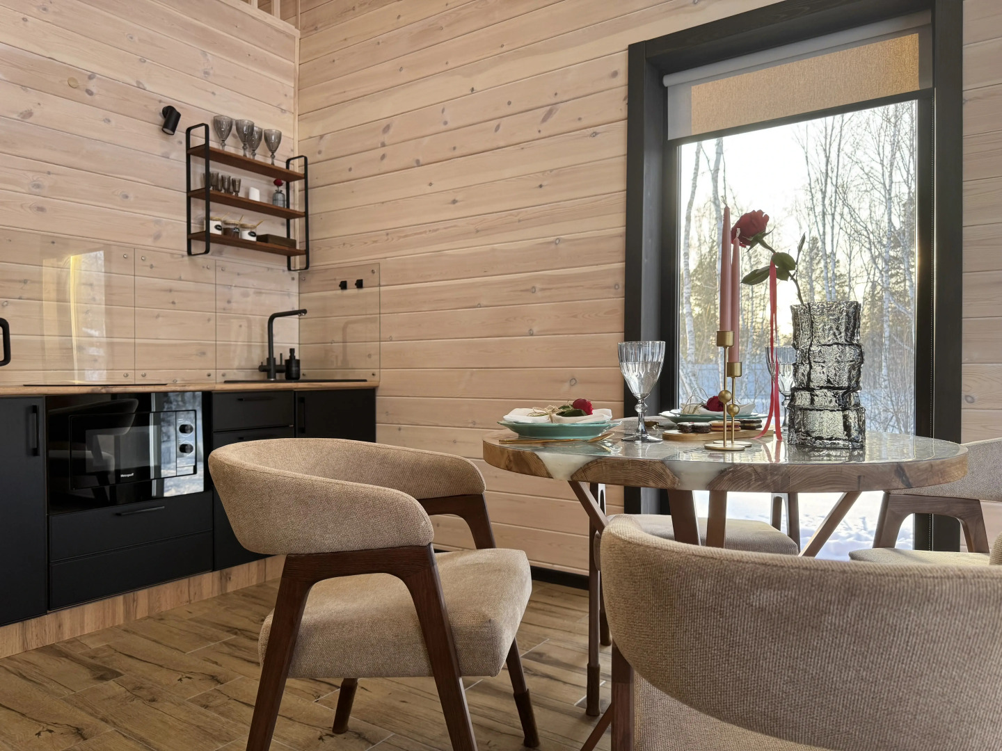 Гостевой дом Барн & Чан Современный дом с фурако в новом поселке