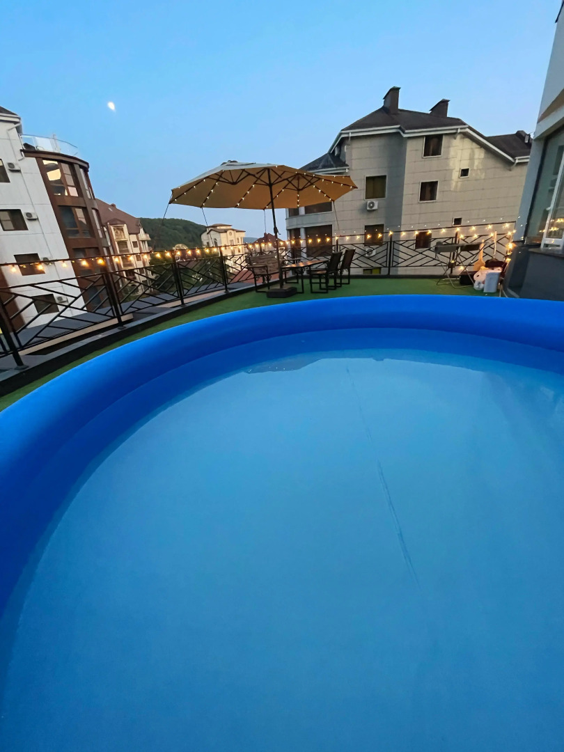 Апартаменты с Террасой с Собственным Бассейном 3 Минуты от Моря