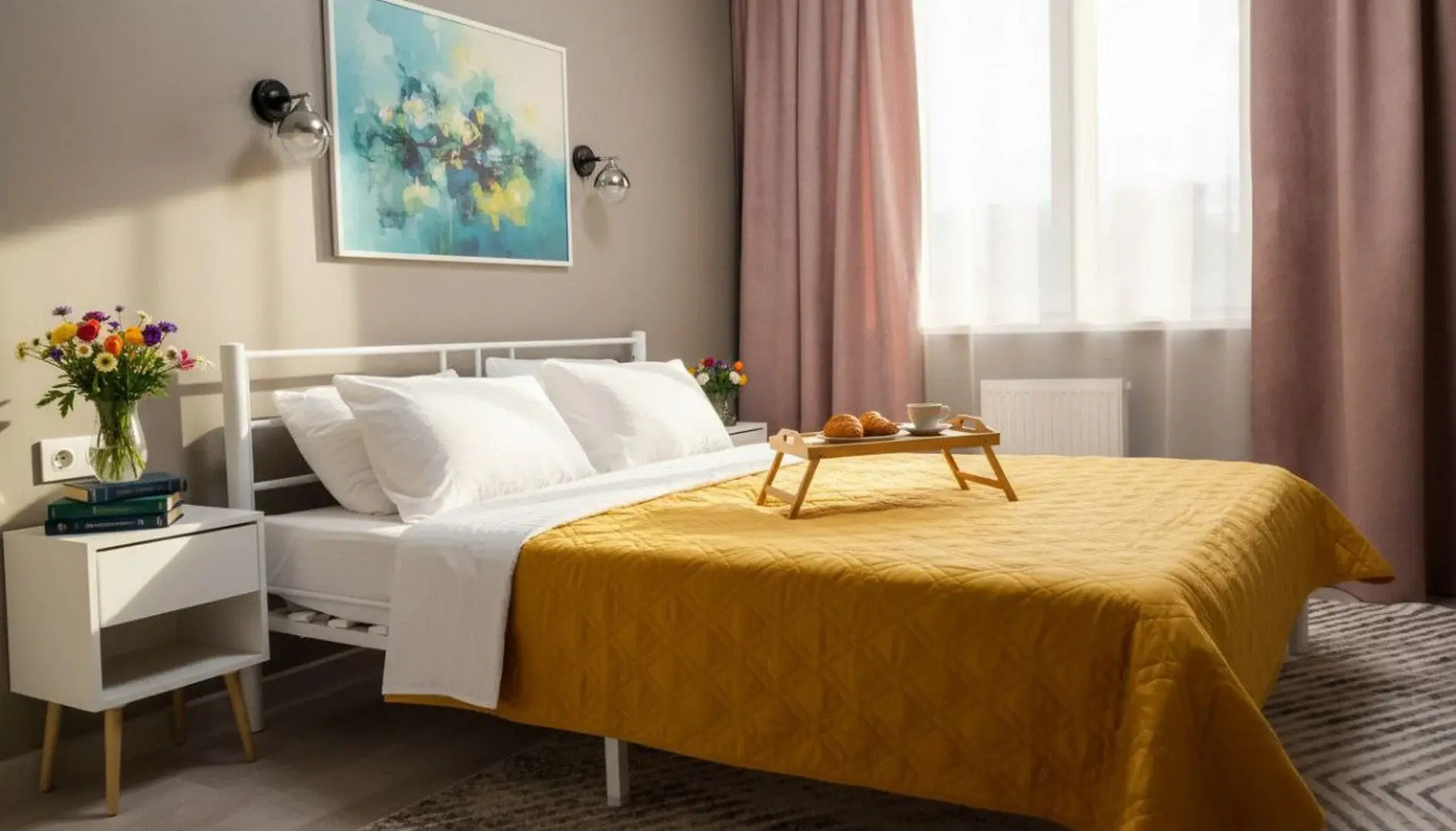 Апартаменты Panda Home с отличным ремонтом возле озера