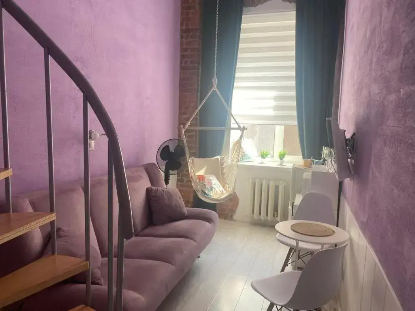 Квартира New Horizon Есения  атмосферное пространство с гамаком в 10 минутах от Невского проспекта