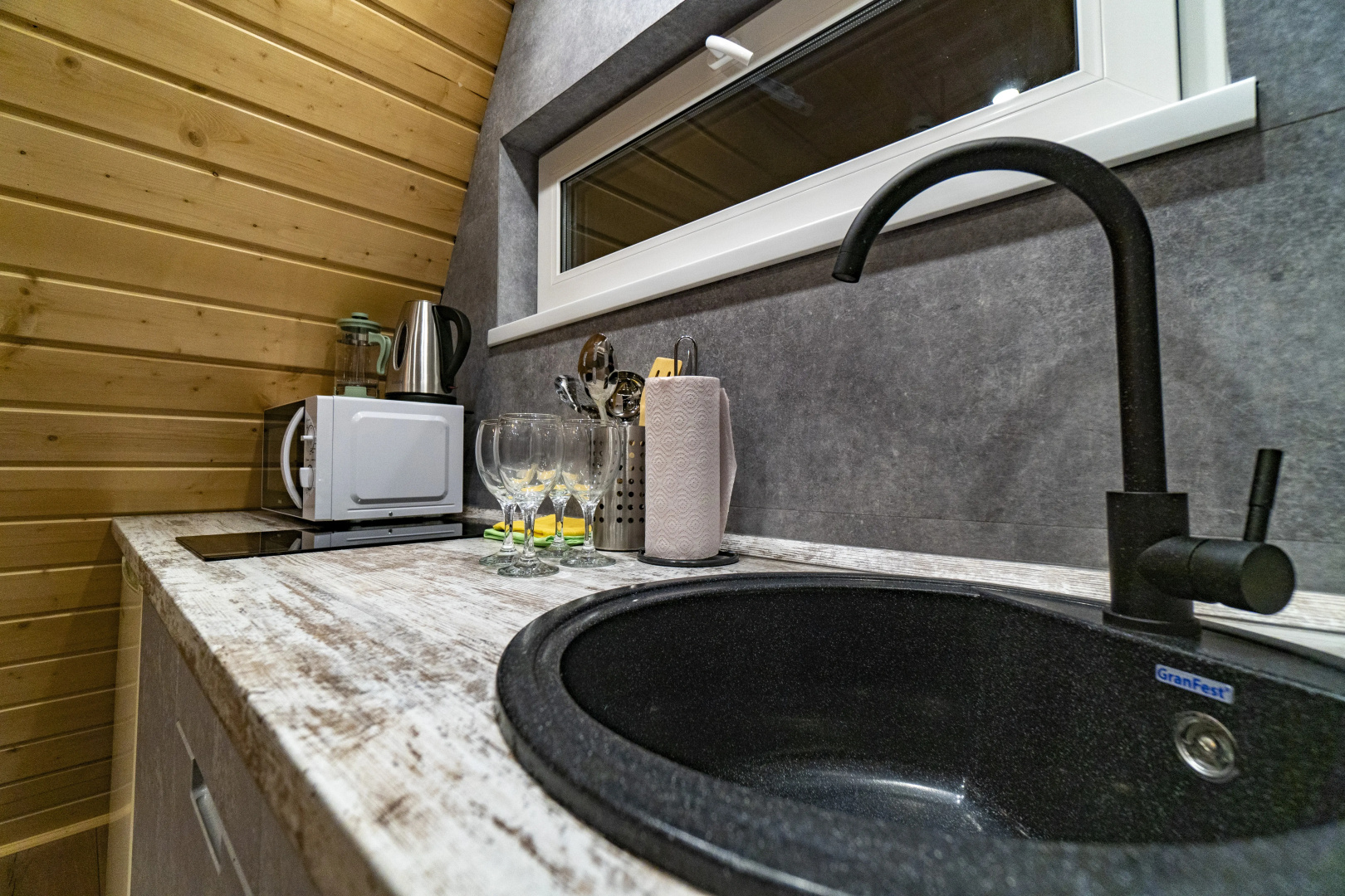 Гостевой дом A-Frame 40 с панорамным остеклением