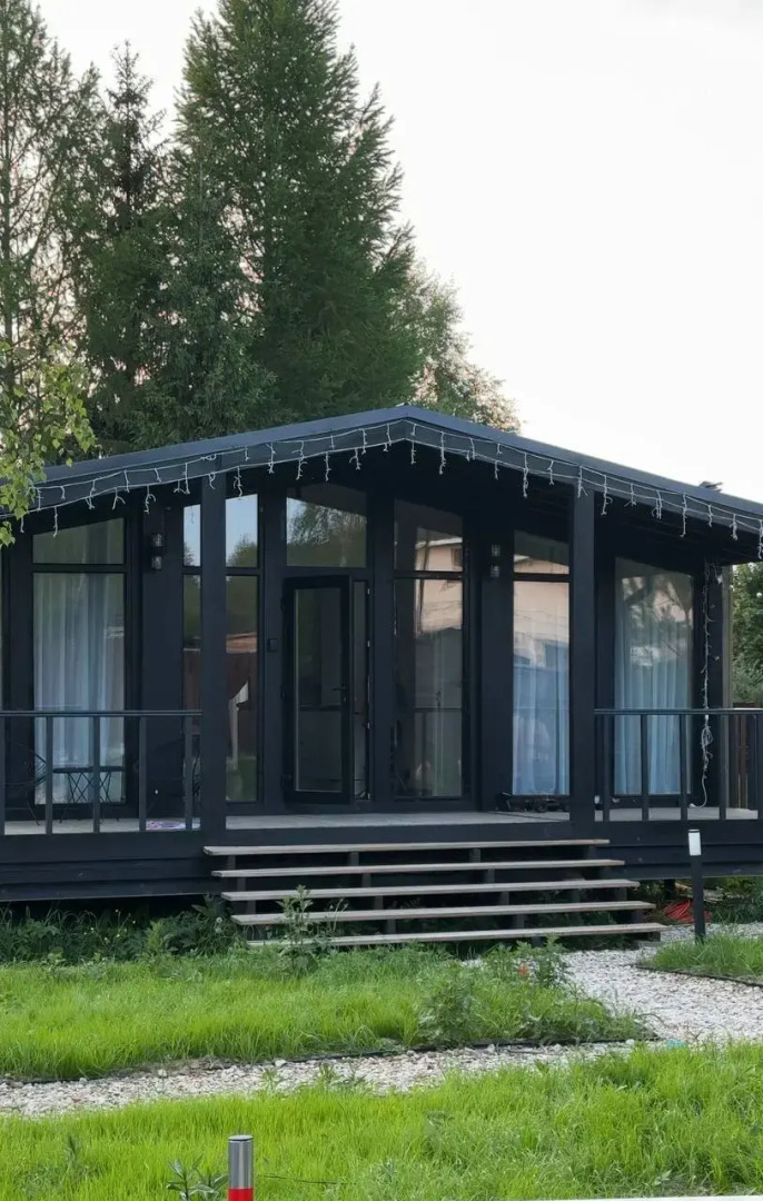 Частный Дом с камином, сауной и панорамными окнами