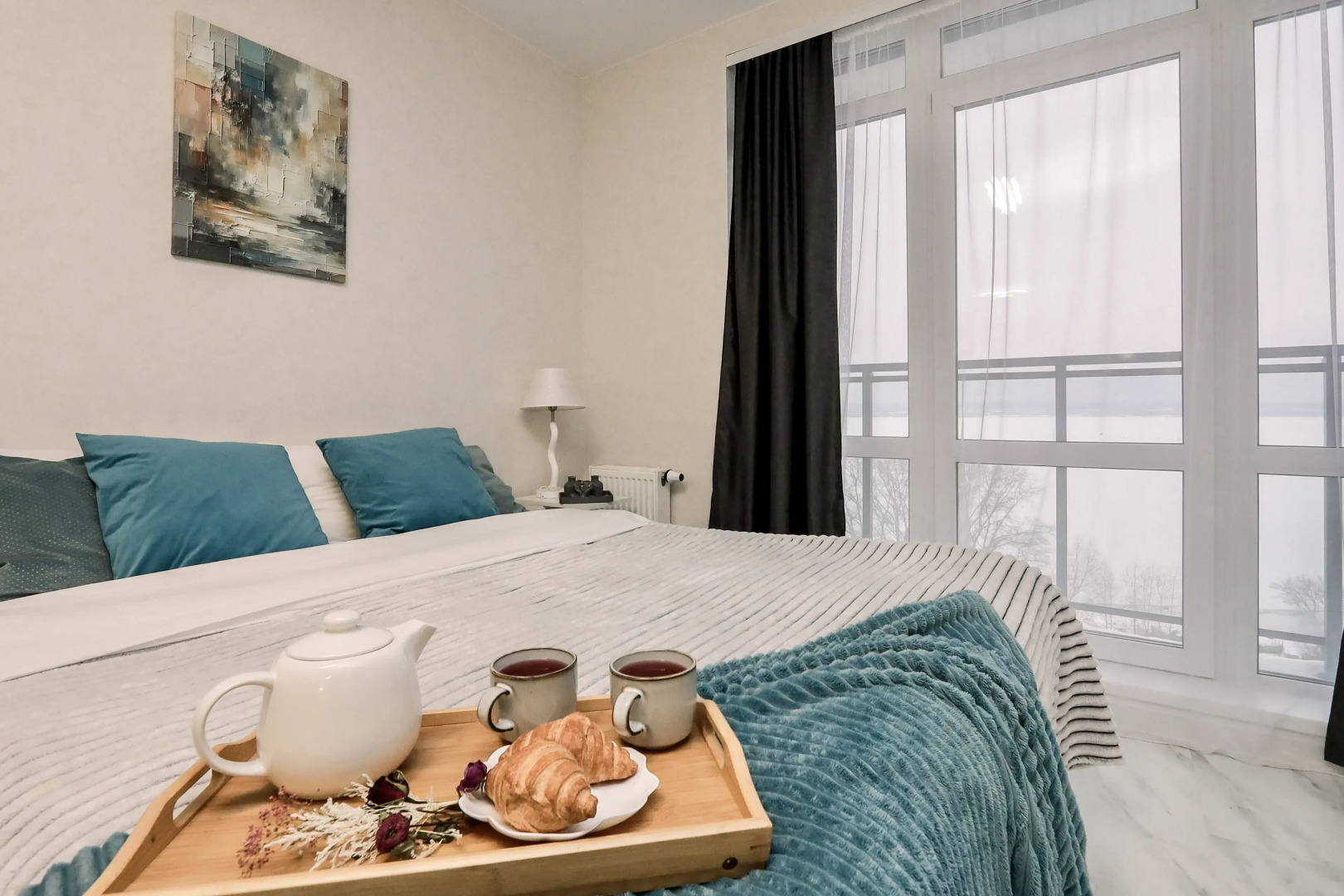 Квартира с прекрасным видом на пруд