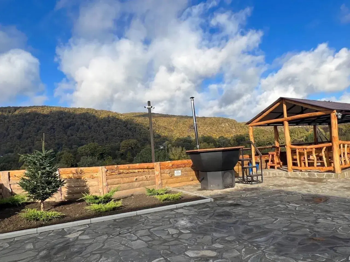 Частный дом с баней, бассейном и мангалом