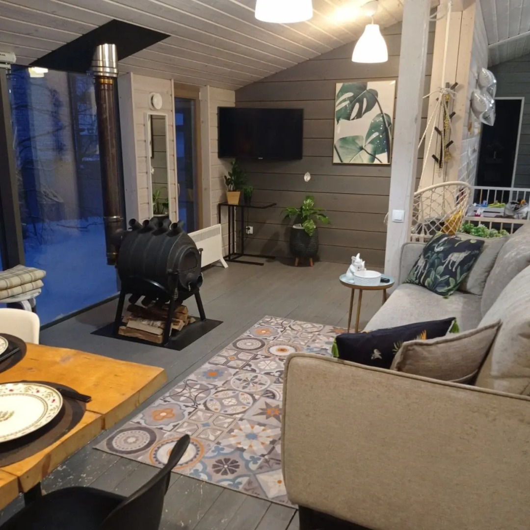 Частный дом Барн с баней и большой игровой зоной