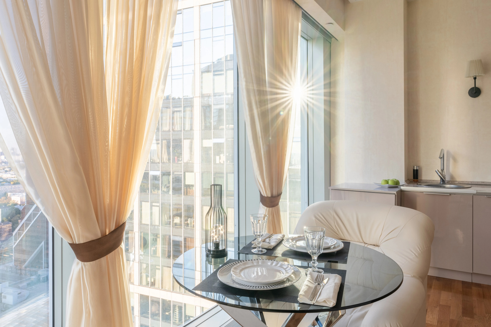 Квартира с потрясающим видом на Москва-Сити