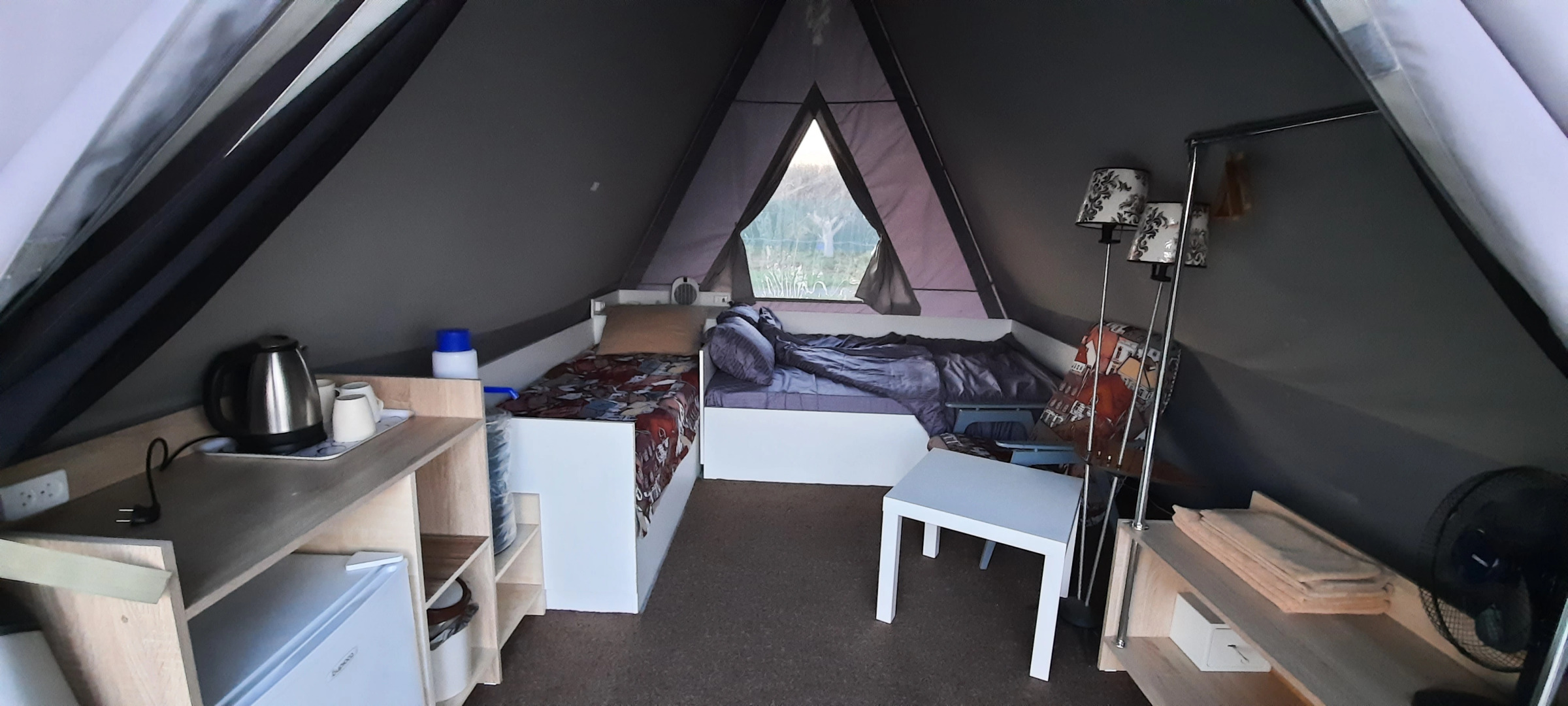 Глэмпинг В поле