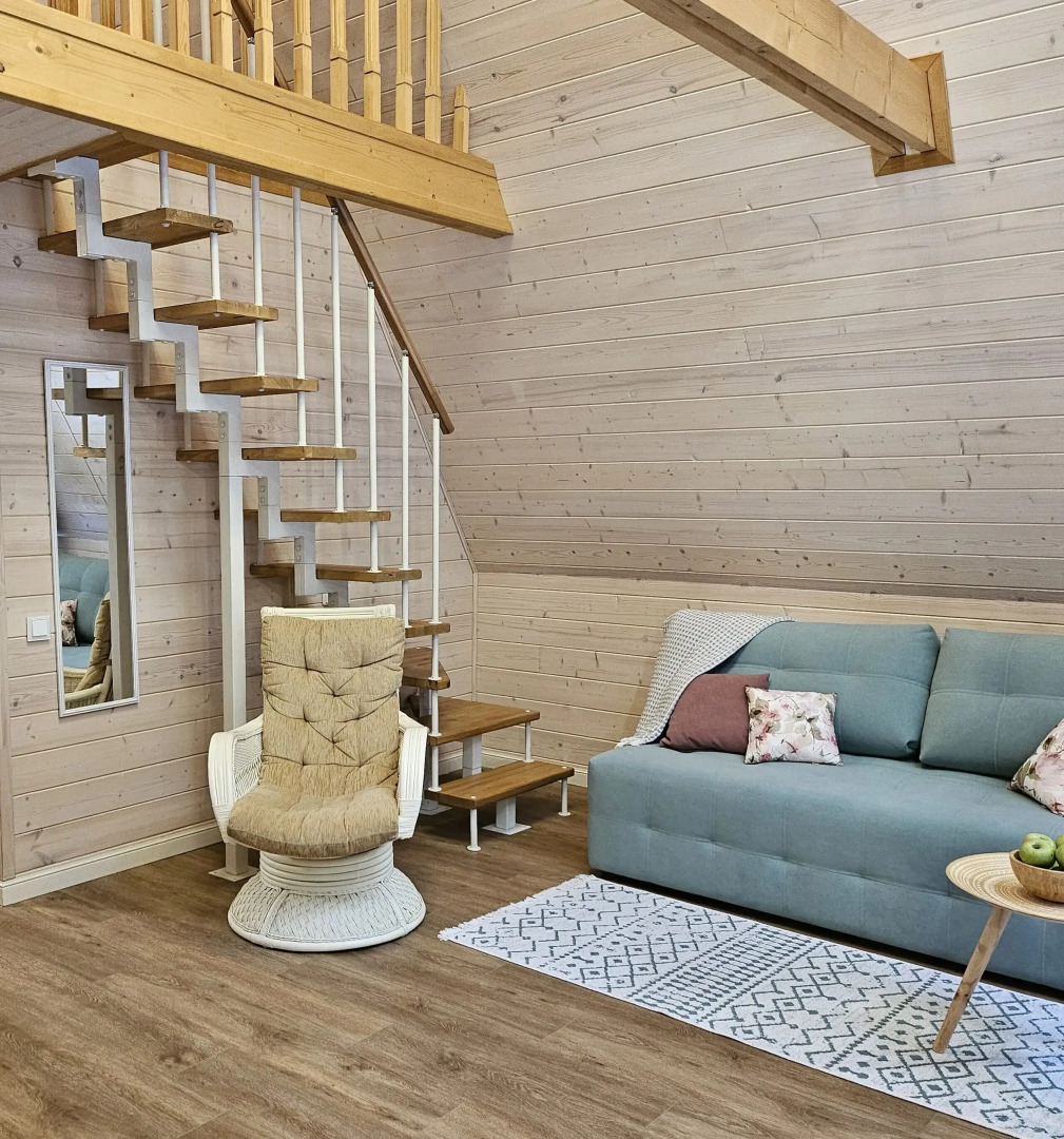 Частный дом светлый А-фрейм