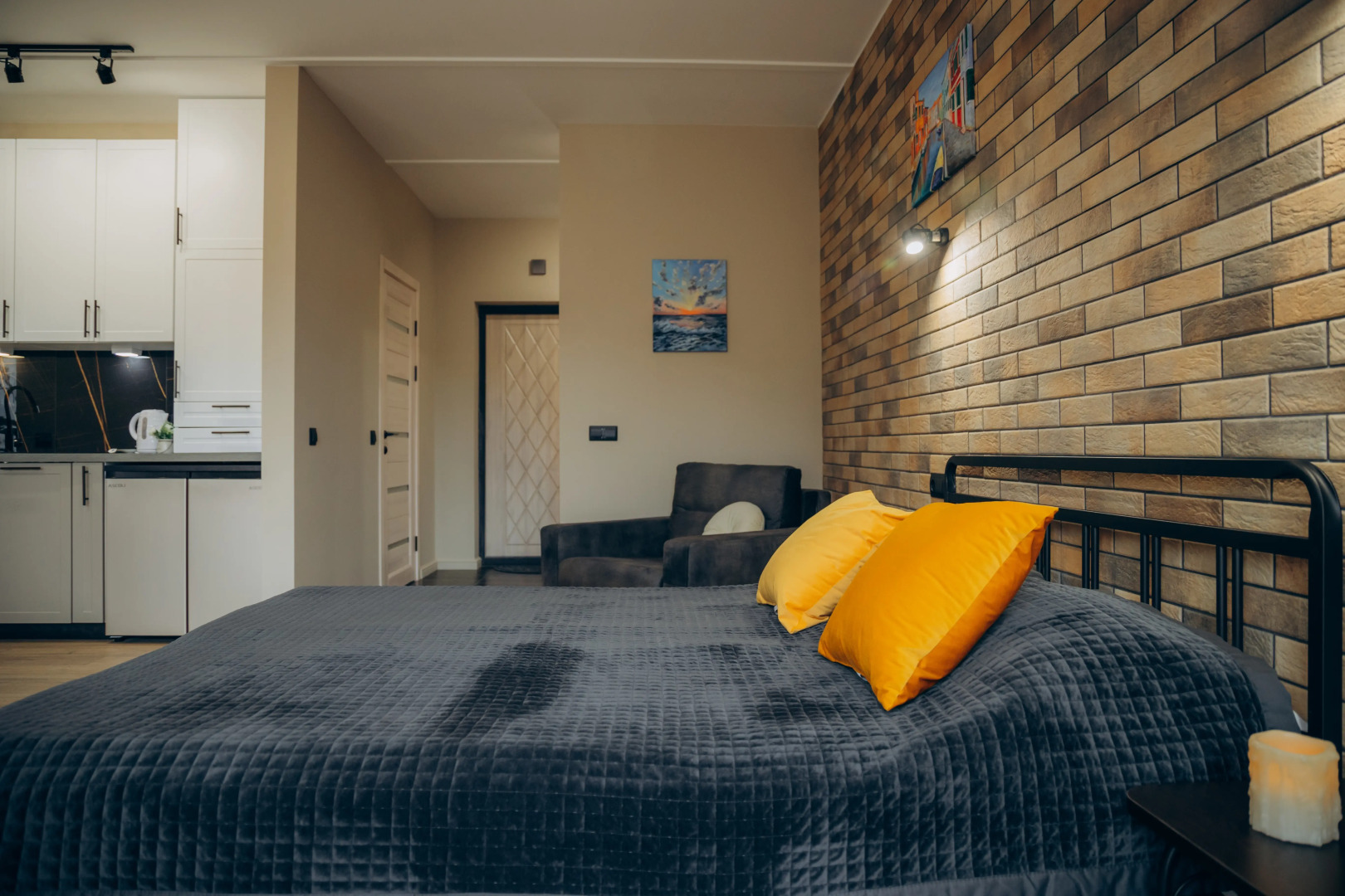 Апартаменты LovelyHome39 на берегу моря в Пионерском студия 3