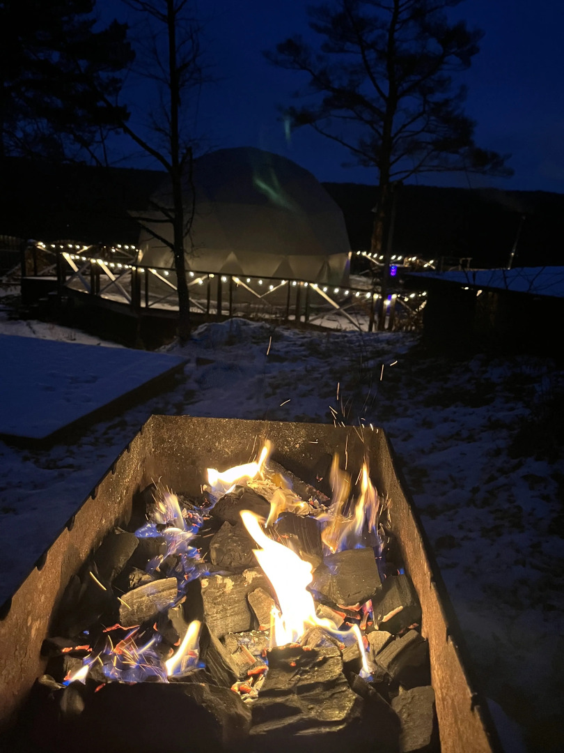 Глэмпинг Глэмпгеокупол "Домик на Оке" Таруса