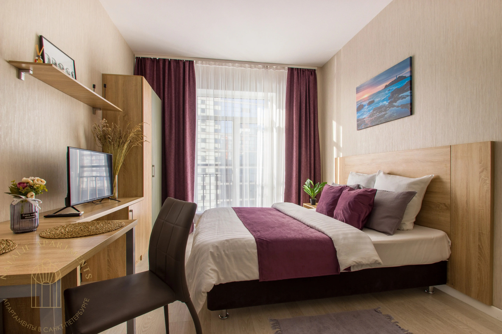 Апартаменты Студия Natalie Apartments Пулковское шоссе 14с6