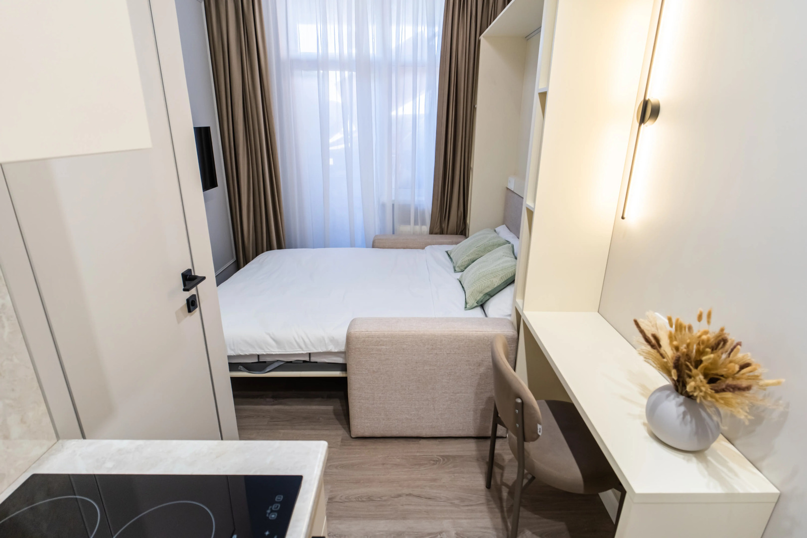 Квартира Квартира-студия, 18 м², 1 кровать