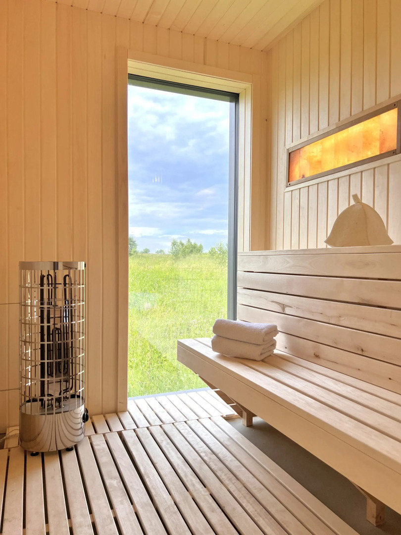 Частный дом Побег из города с сауной и камином