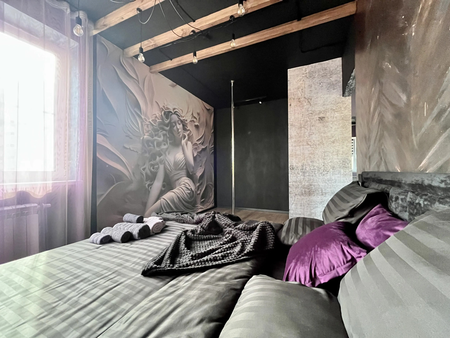 Квартира Стильная однушка с пилоном. Швейцария, Океанис, спортбаза Новинки