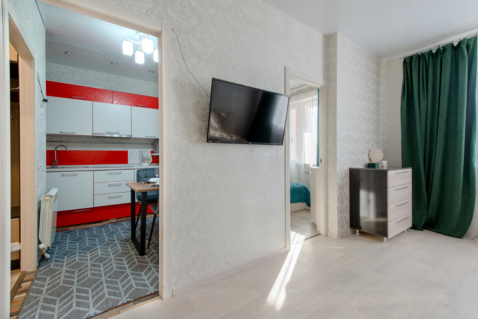 Квартира 2-к у залива в новом доме на Пирогова 2/2 от RentAp, 6 сп.мест