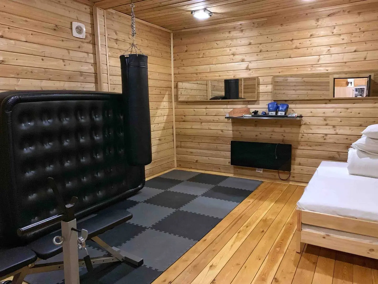 Дом с баней и камином