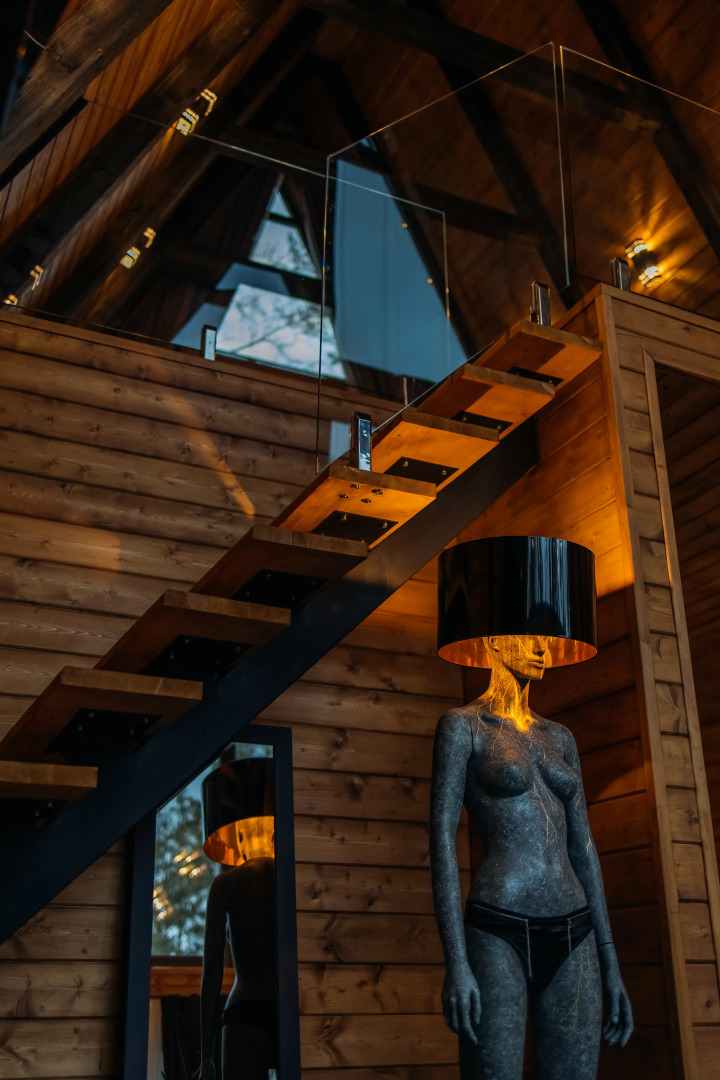 Частный дом A-frame Ванхейм с сибирским чаном