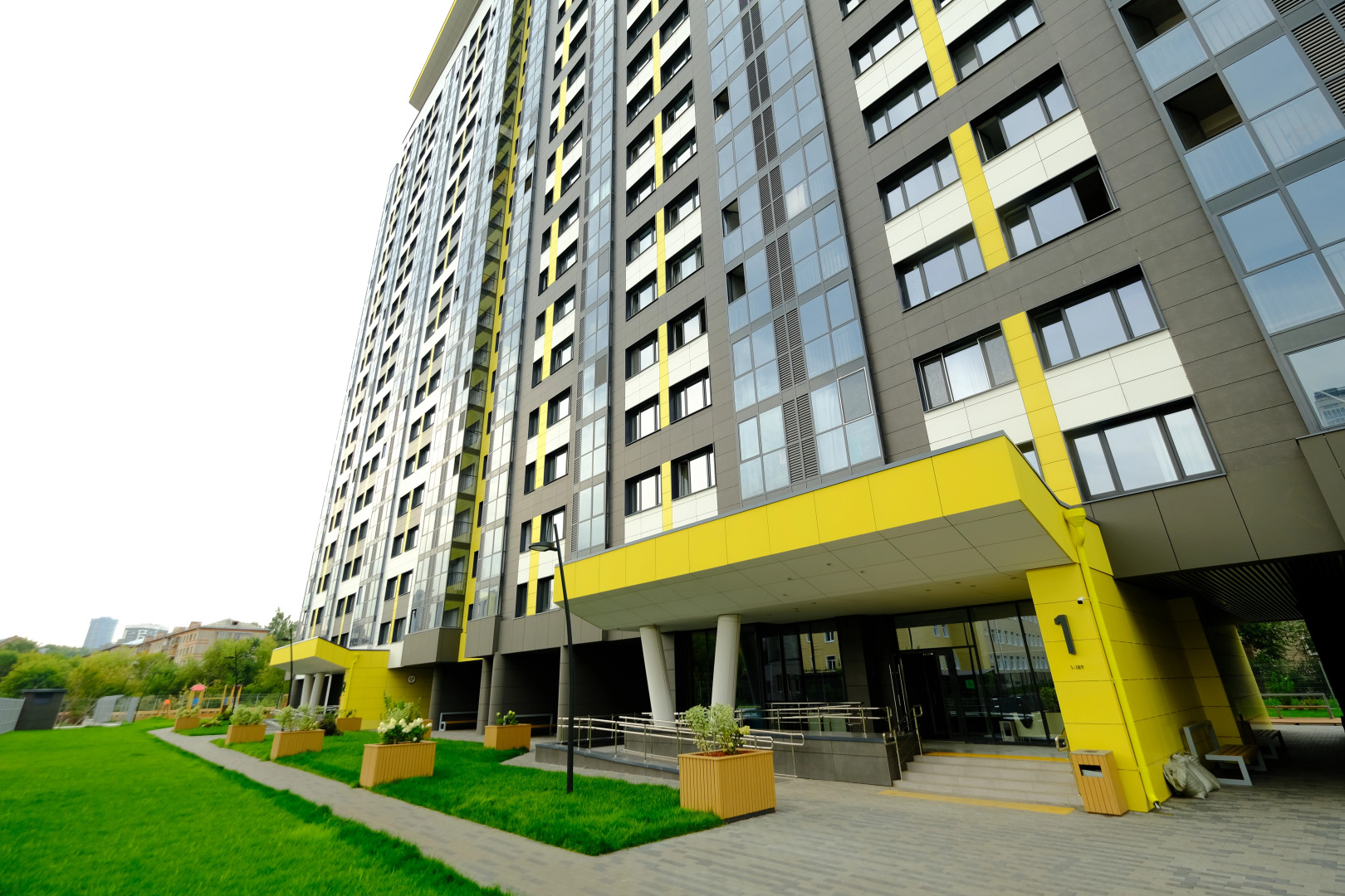 Апартаменты ЭКО на 20 Этаже в Доме с Парком на Крыше