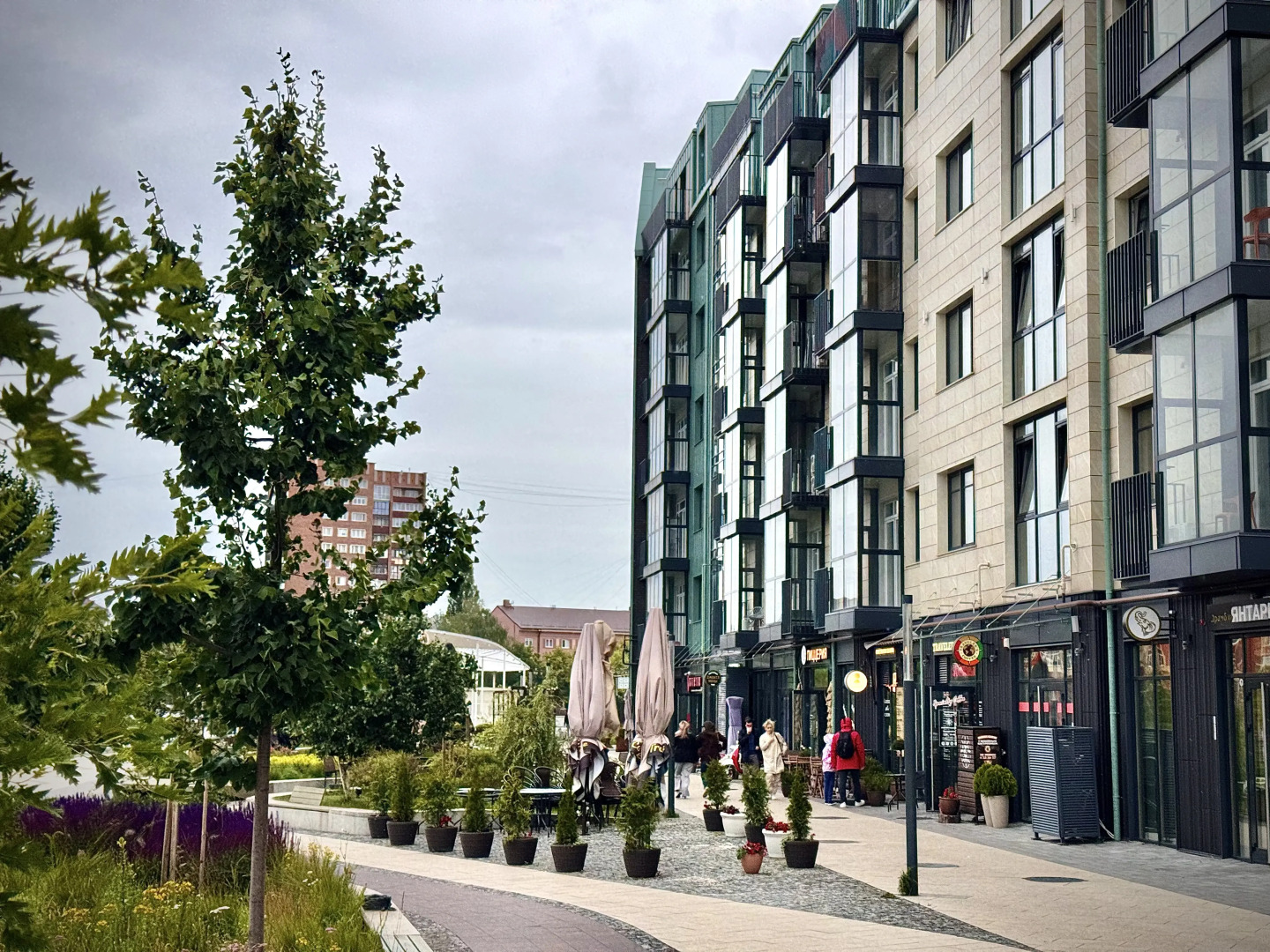 Квартира Kenig Holidays 2-к с балконом и видом на реку в Рыбной деревне