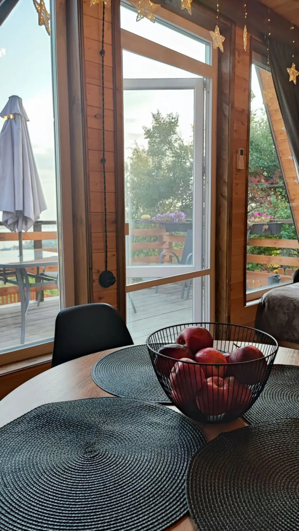 Шале A-Frame с Панорамным Видом на Волгу