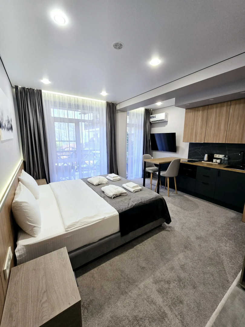 Апартаменты Панорама Ачишхо номер Superior с балконом и видом на горы