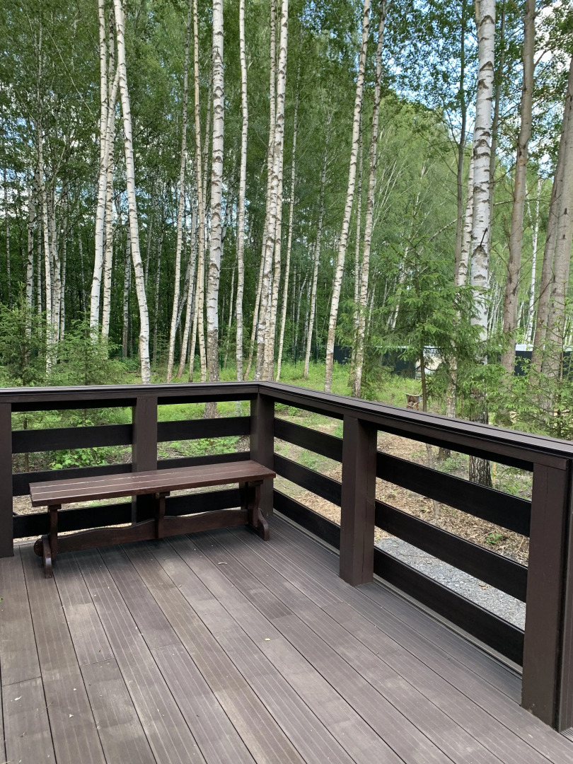 Частный дом A-фрейм в лесу Зеленого города