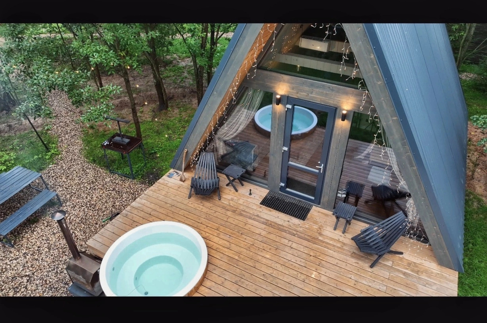 Частный дом A-frame На холме