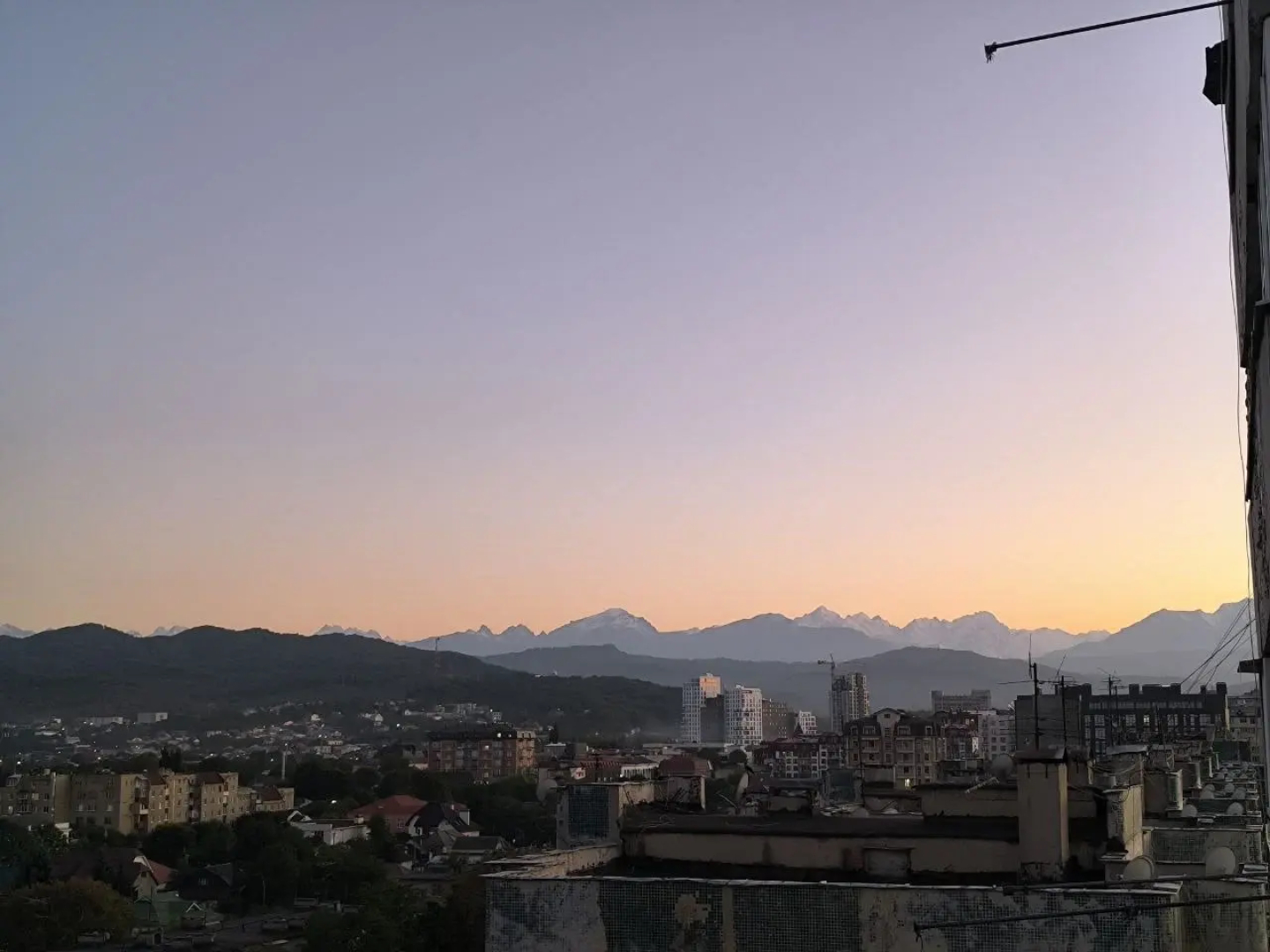 Квартира с шикарным видом на Кавказский хребет