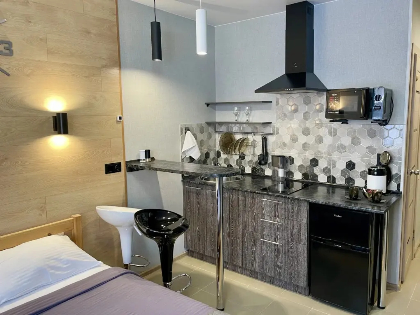 Апартаменты Студия с душем и рабочей зоной На Сутки