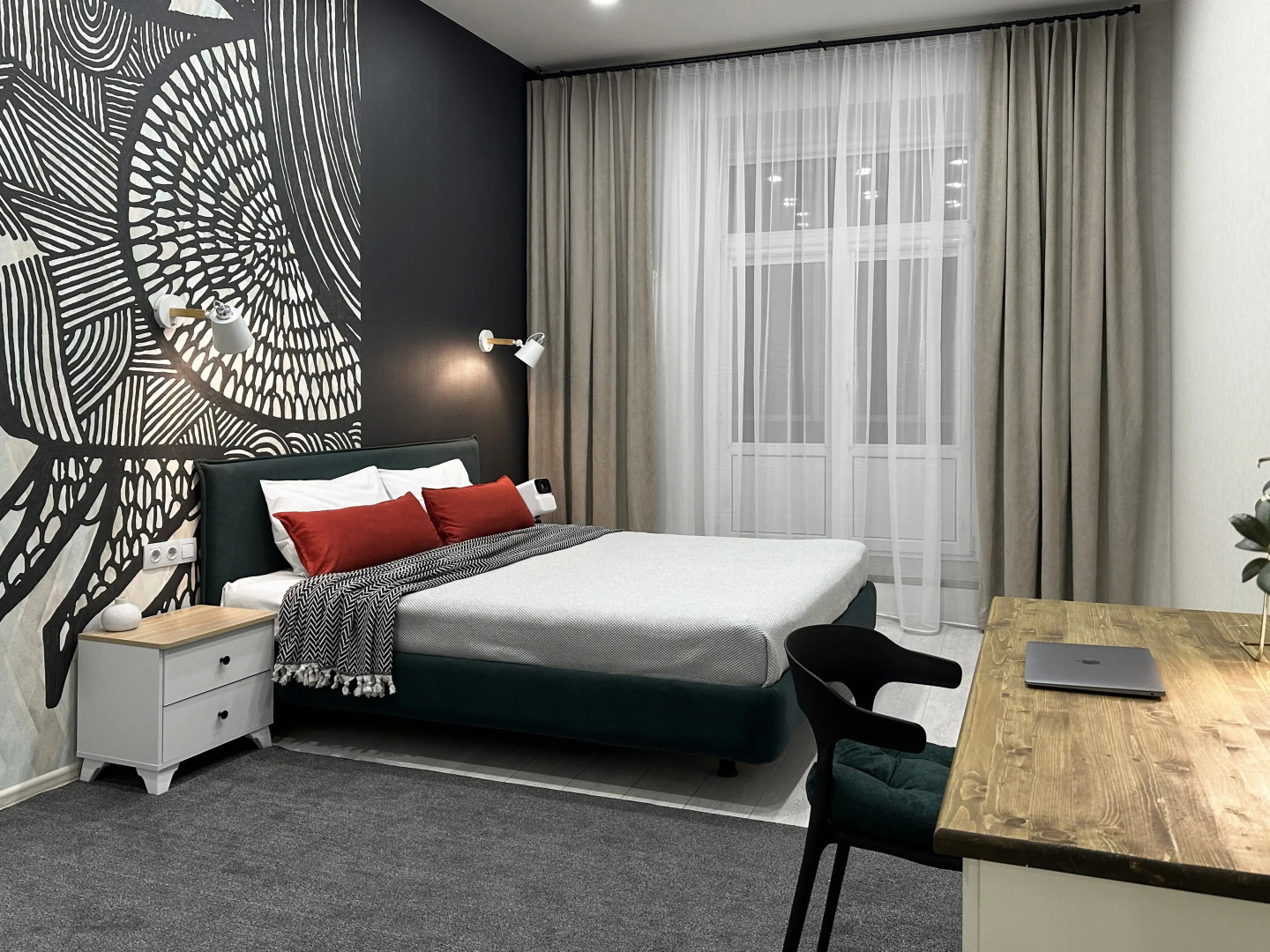 Квартира в центре с проектором и видом на парк