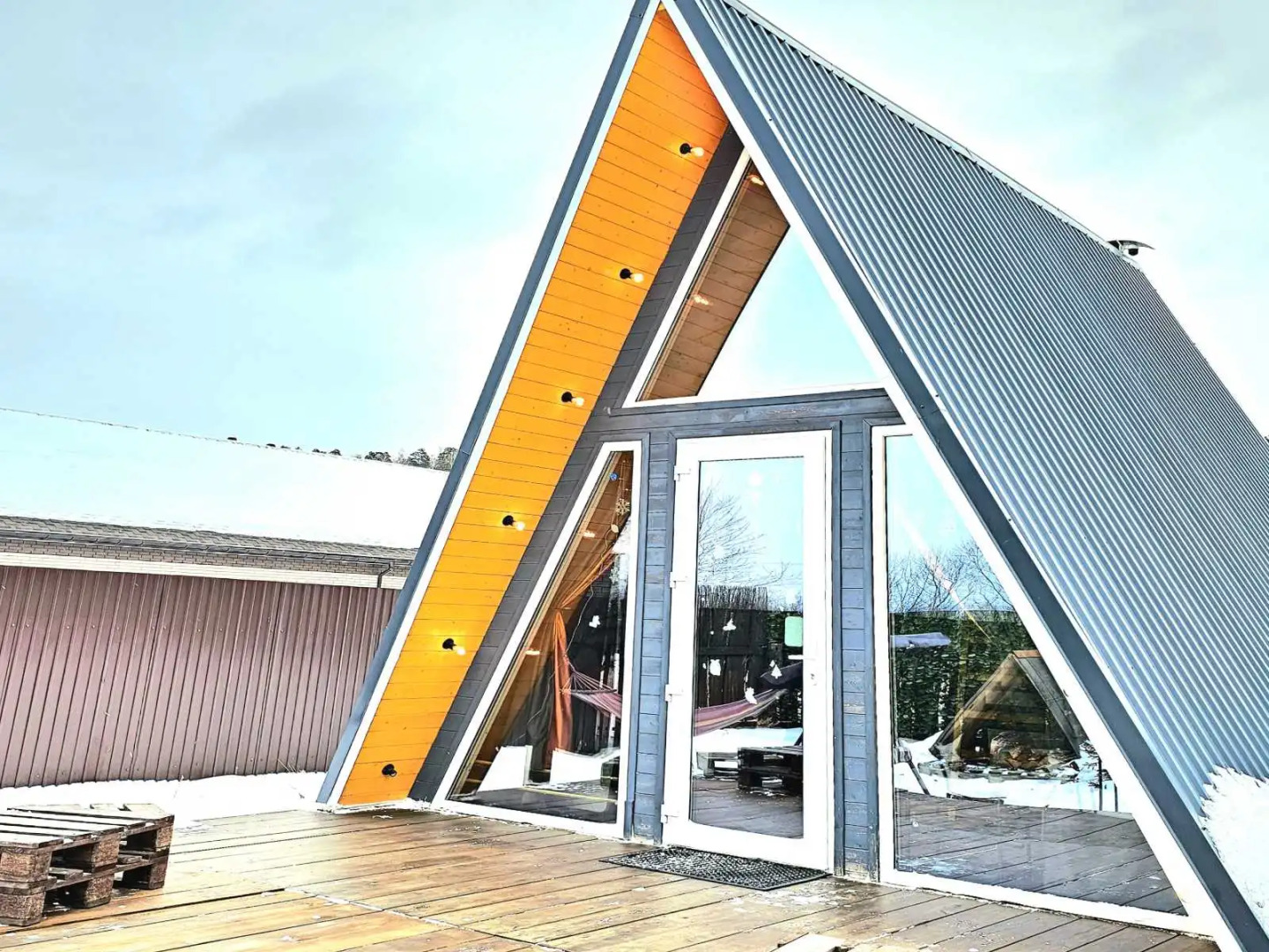 Частный Дом А-Frame на Малиновой