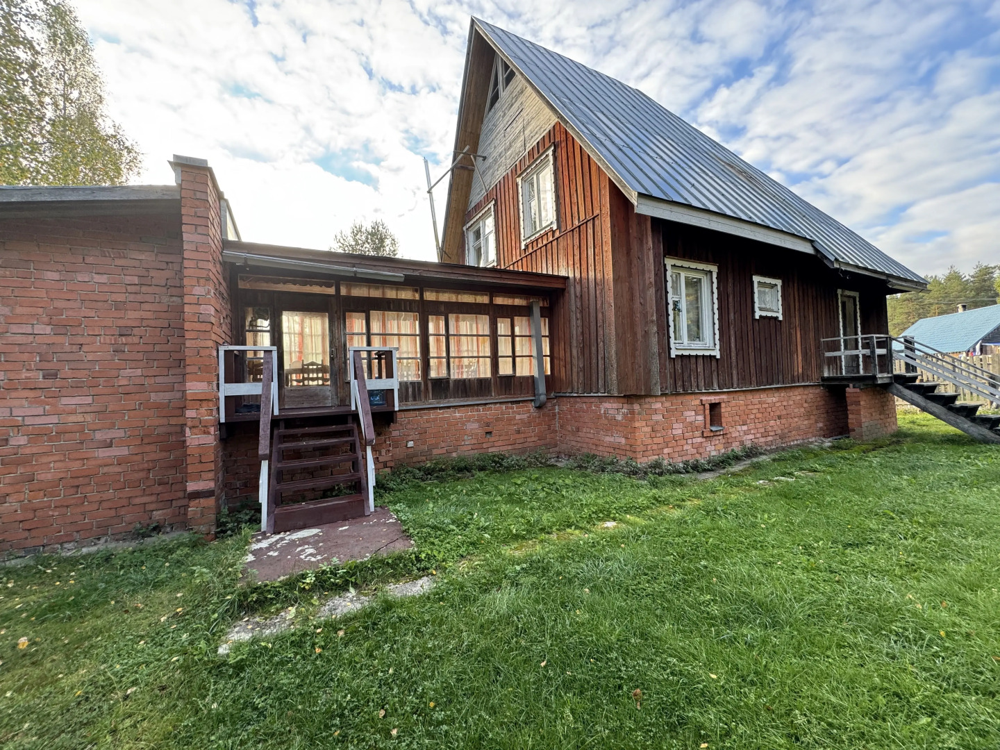 Частный дом Ретро-дача в Карельской деревне