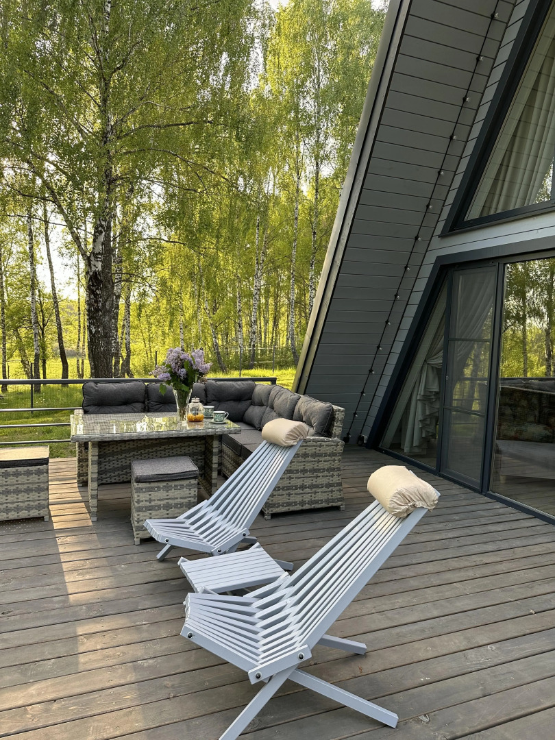 Частный дом Большой афрейм на Березовой