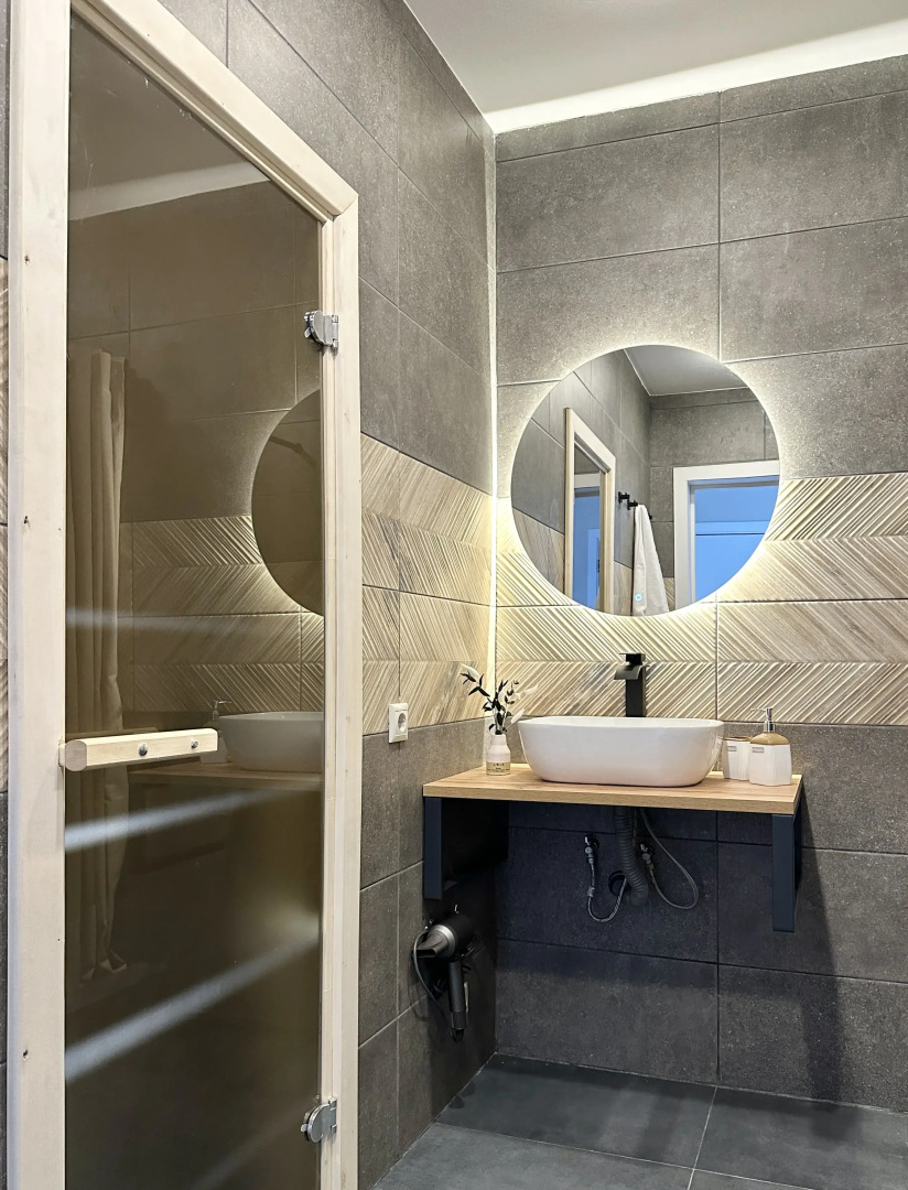 Частный Дом Барнхаус №2 на 10 гостей, с дровяной баней и горячим чаном