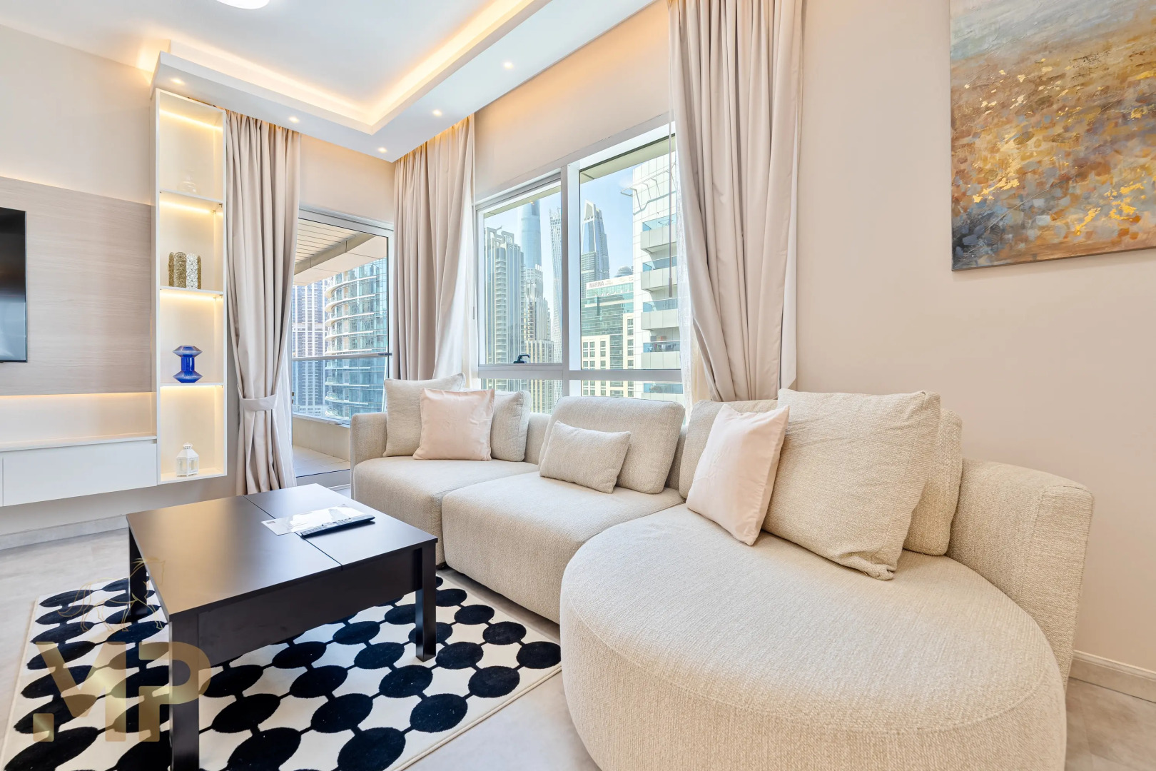 Апартаменты Marco Polo - Enjoy Marina views from a cozy 1BR in Dubai Marina