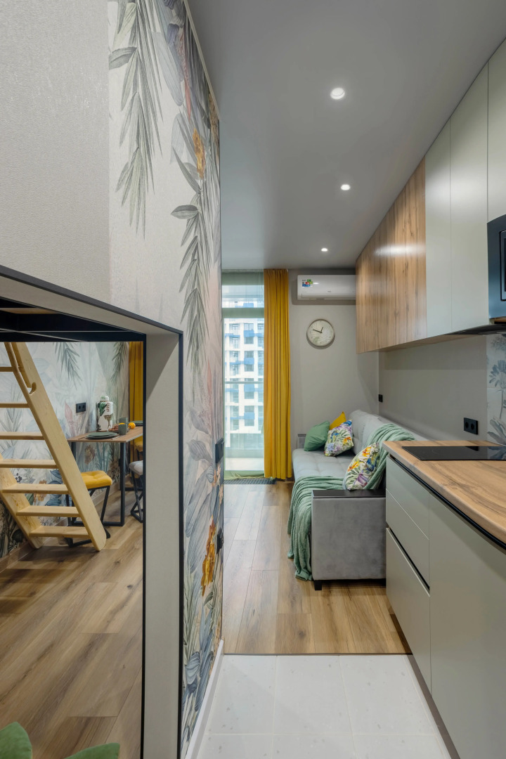 Квартира Кислород 126 Стильная Двухуровневая Студия