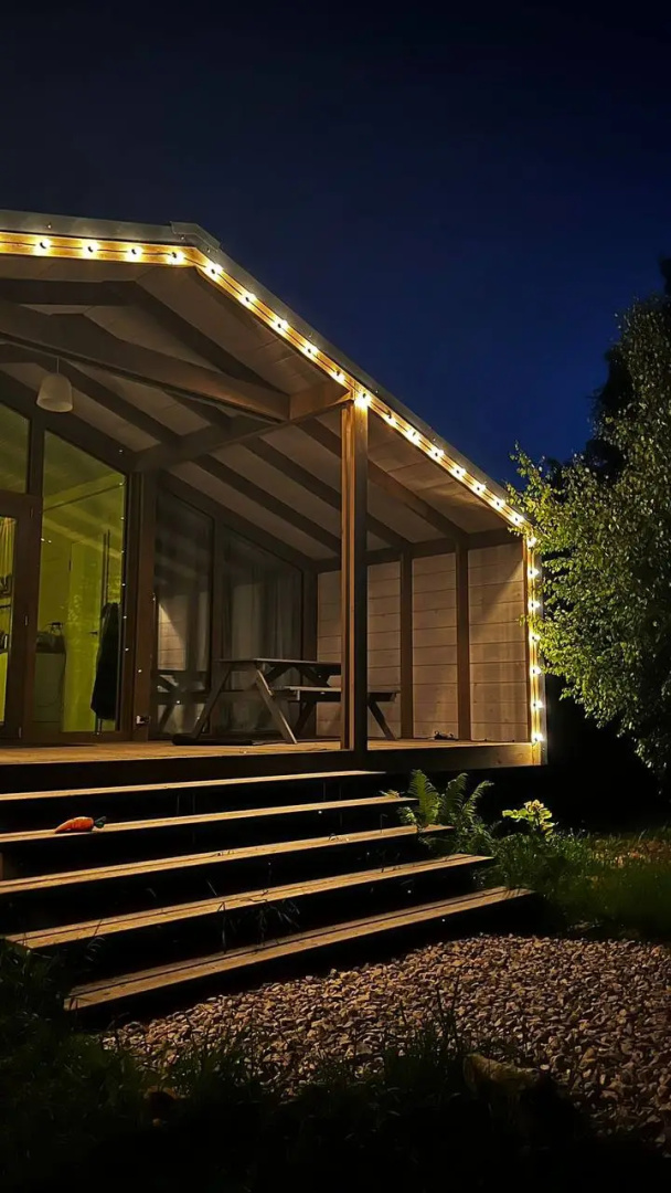 Гостевой дом атмосферный с камином около леса Dacha.Les