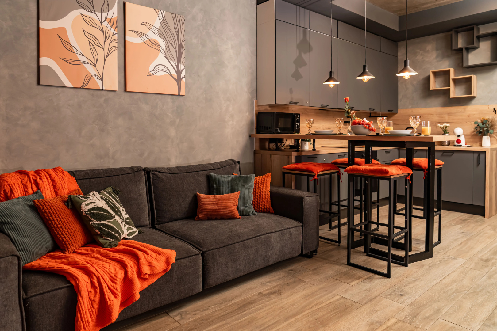 Апартаменты Sky Inn Color Orange