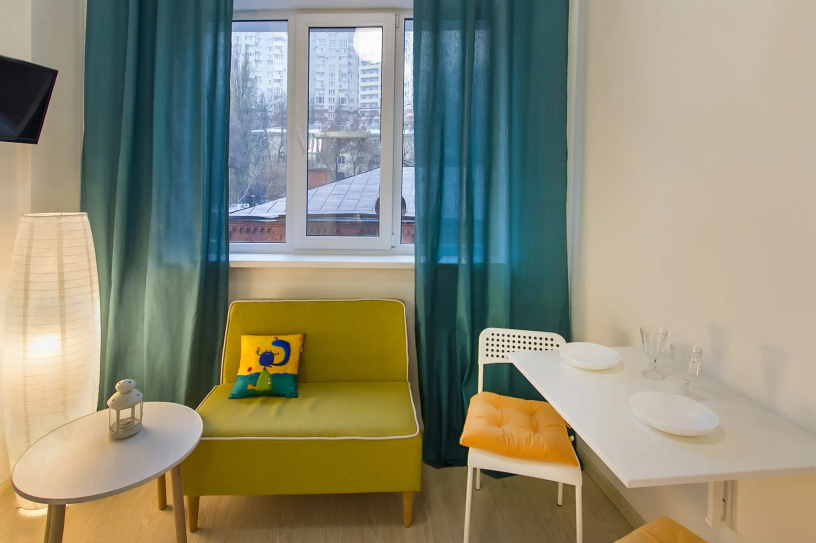 Квартира Домиго Двухуровневая Cтудия Pядом с Набережной