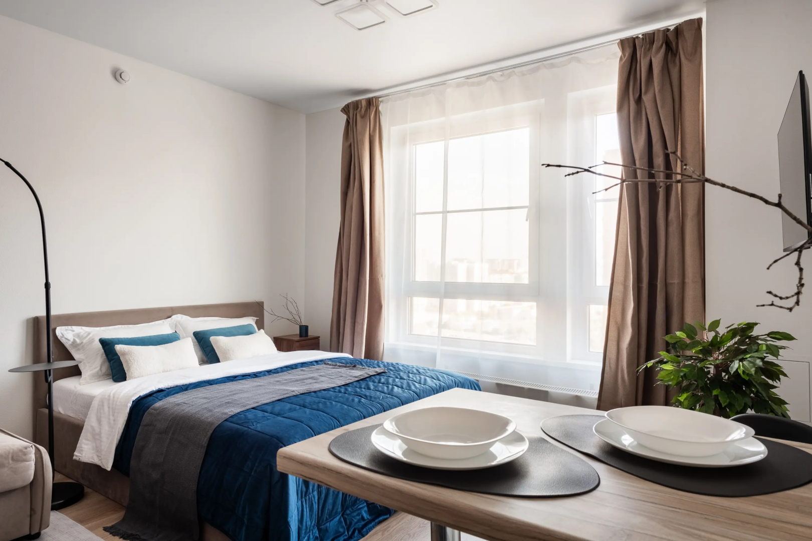 Квартира Уютная студия на четверых на Малой Очаковской