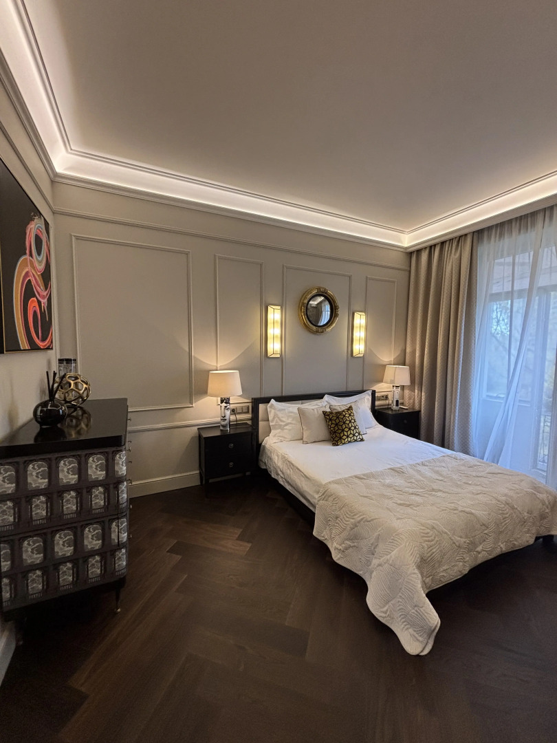 Квартира с сауной и балконом